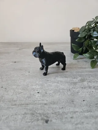Statuetta Bulldog Francese Nero