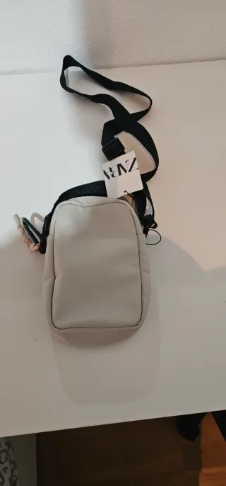 Bolso Zara Beige y Negro