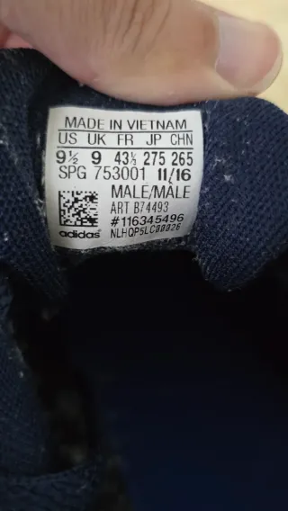 Zapatos Adidas Azul Marino Talla 43