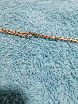 Cadena con colgante oso baño oro