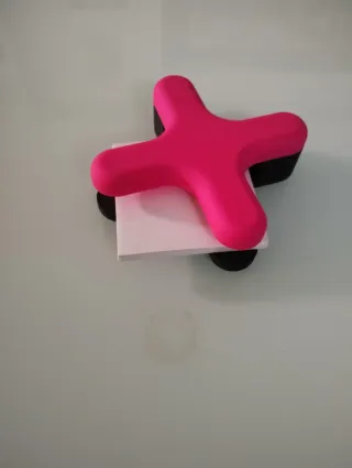 Porta post-it rosa a forma di croce