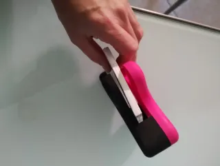 Porta post-it rosa a forma di croce