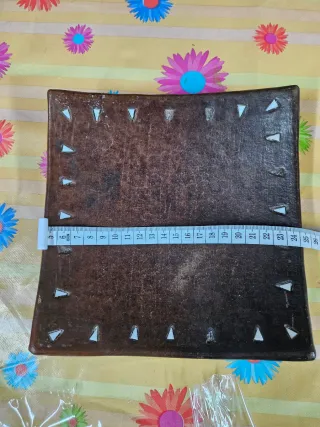 Vaciabolsillos de cerámica marrón