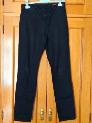 Pantalón chino negro T. 16 años