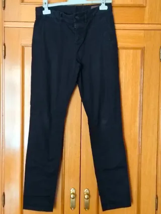 Pantalón chino negro T. 16 años