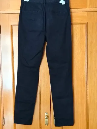 Pantalón chino negro T. 16 años