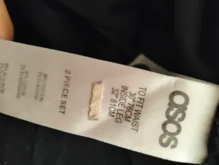 Pantalón chino negro T. 16 años