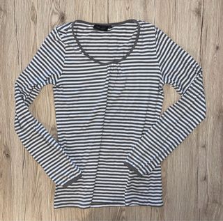 Maglia donna Kiabi righe grigio/bianco taglia S