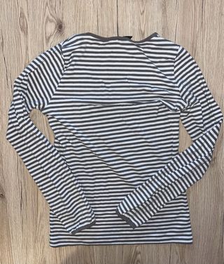 Maglia donna Kiabi righe grigio/bianco taglia S