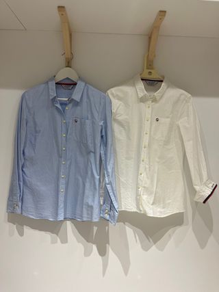 Camisas El Ganso Talla L (Azul y Blanca)