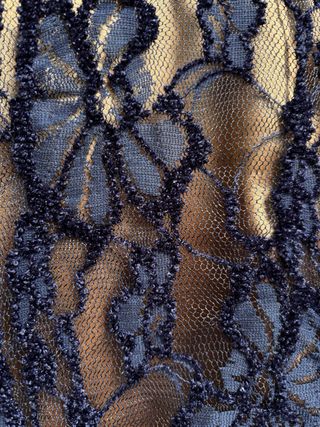 Vestido Corto Rinascimento encaje azul