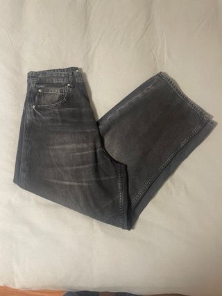 Pantalón vaquero Pull&Bear súper baggy negro EUR38