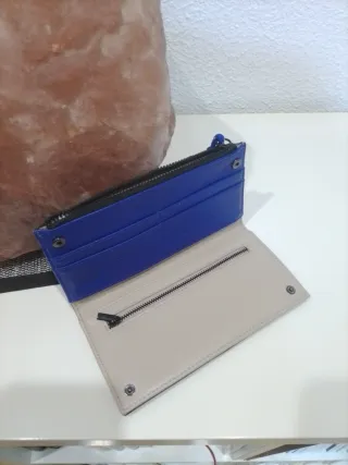 Monedero Parfois Negro y Blanco Cebra