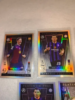 5 Cartas Topps Match Attax Platinum Pull