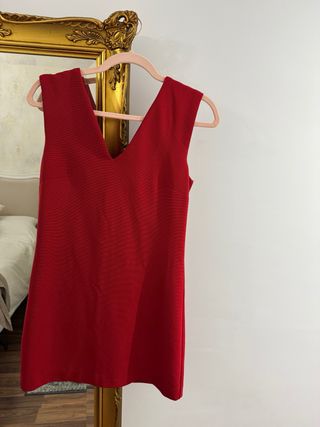 Vestido Rojo Mango Talla M