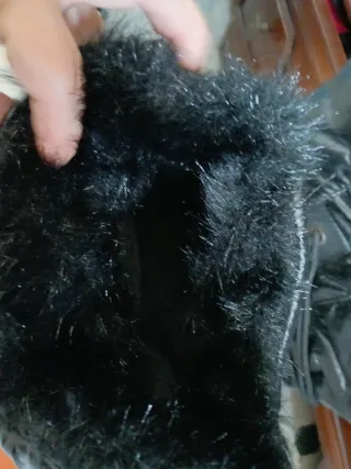 Stivali da neve donna neri imbottiti