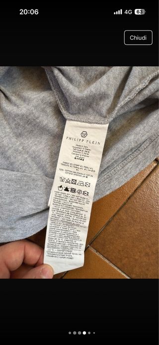 T-shirt Philipp Plein 1978 Grigia