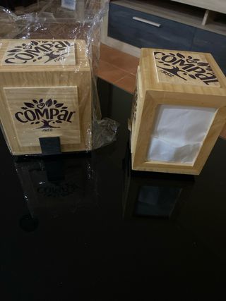 8 Porta Guardanapos Compal Madeira 8 novos