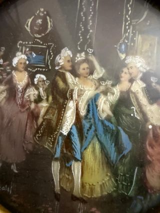 Antico quadro dipinto olio Gonzales