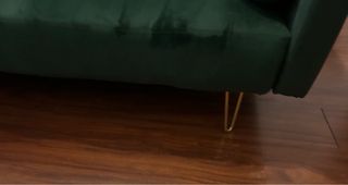 Divano letto 3 posti Deghi velluto verde