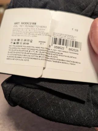 Medias Calzedonia Negras T. 1 1/2 S/M