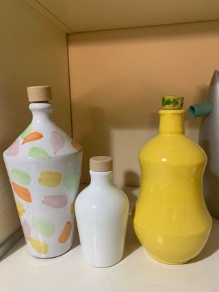 Set 3 Porta Olio Oiliere Ceramica