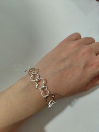 Pulsera Tous Oso Plata.
