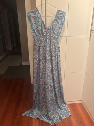 Vestido largo estampado