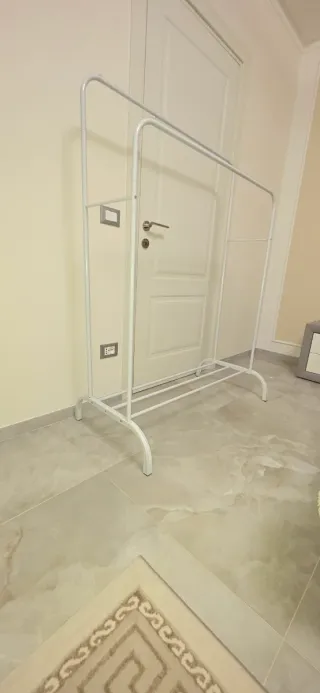 Appendiabiti doppio bianco 147x110x55 cm