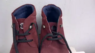 Botín cuña Notton rojo