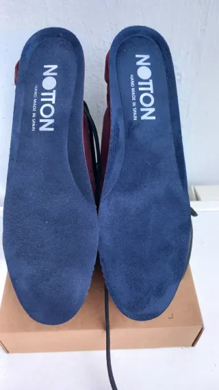 Botín cuña Notton rojo