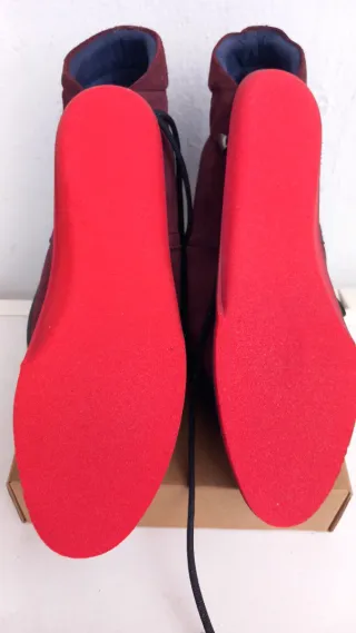 Botín cuña Notton rojo