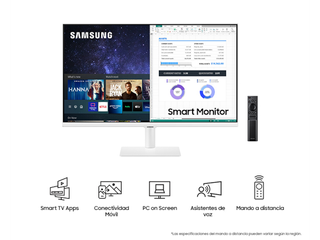 Samsung Smart Monitor M5 27 FHD Bianco