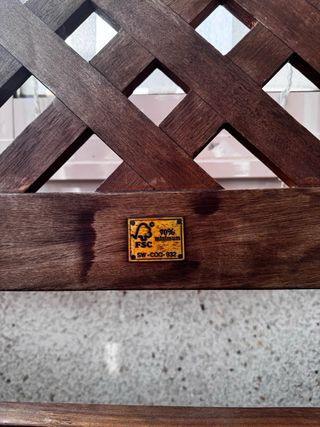 Panca in legno per giardino o terrazzo