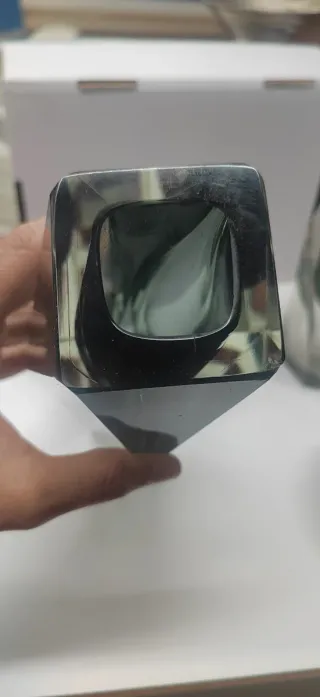 Set di tavolo in vetro Murano grigio