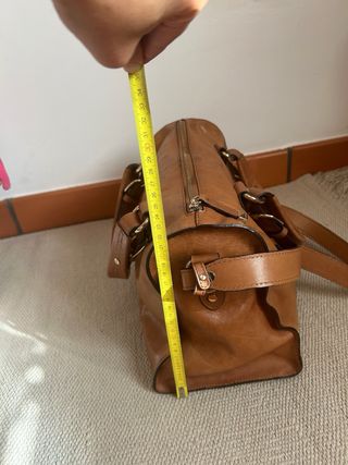 Bolso piel Uterqüe camel