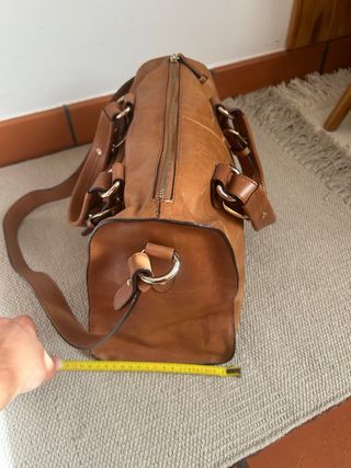 Bolso piel Uterqüe camel