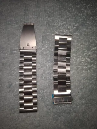 Correa de repuesto para reloj plateada