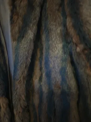 Abrigo de piel auténtica