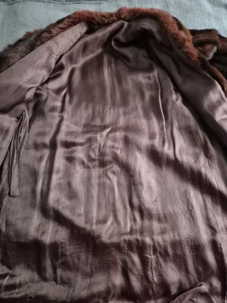 Abrigo de piel auténtica