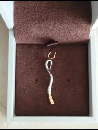 Colgante Oro 18k Amarillo/Blanco Brillantes