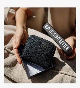 Cartera pequeña mujer piel Berliner Bags negra