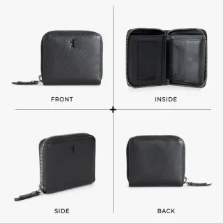 Cartera pequeña mujer piel Berliner Bags negra