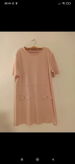Vestido Zara rosa palo talla XL