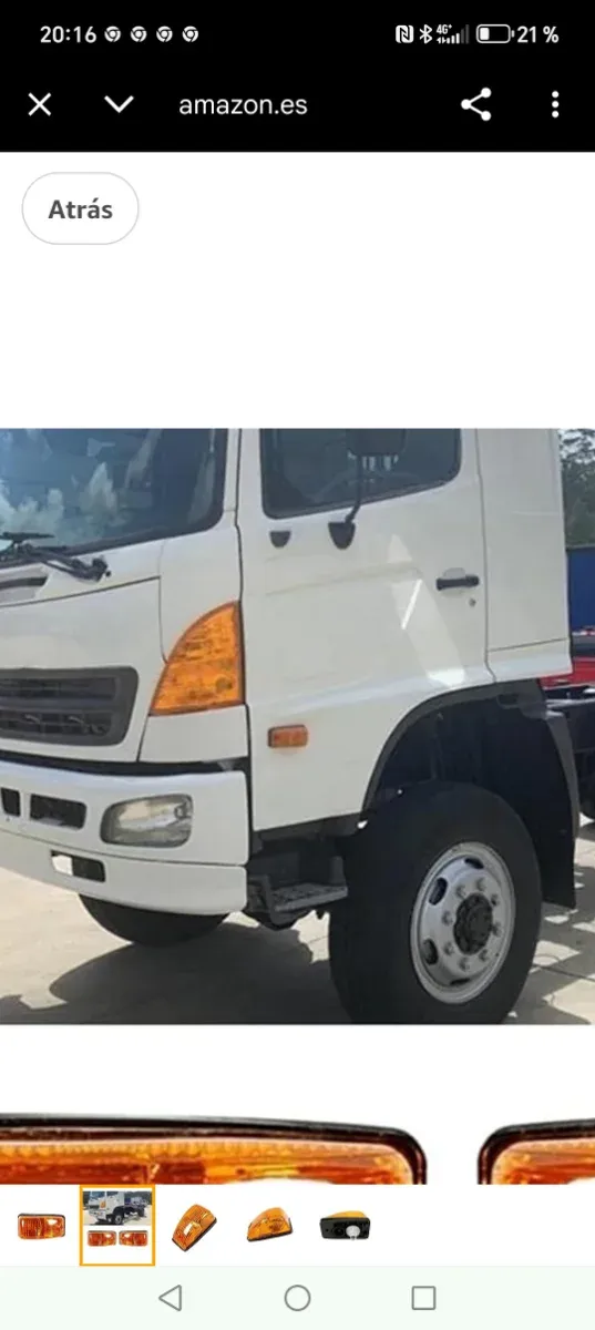 2 Pilotos Aleta Camioneta Naranja