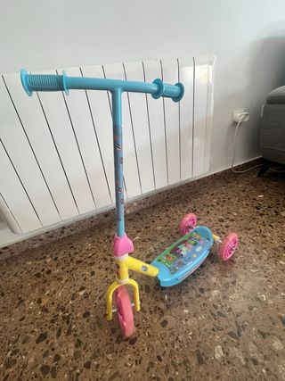 Patinete infantil 3 ruedas, de peppa pig