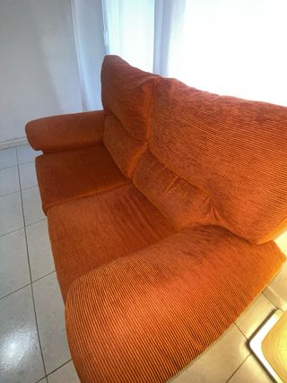 Sofá de 2 plazas naranja