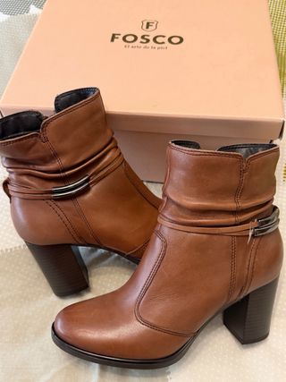 Botines de piel Fosco Talla 38
