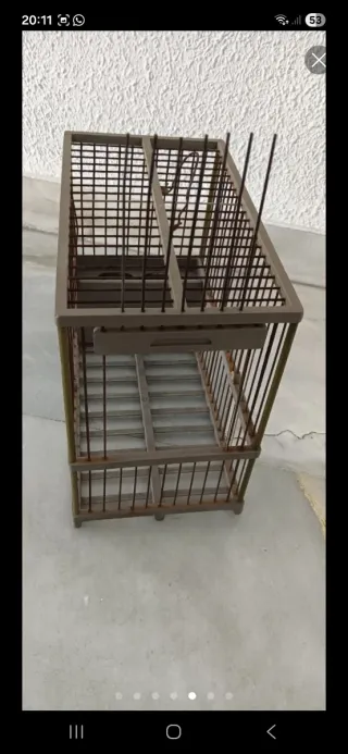 Jaula Jilguero Competicion Antigua