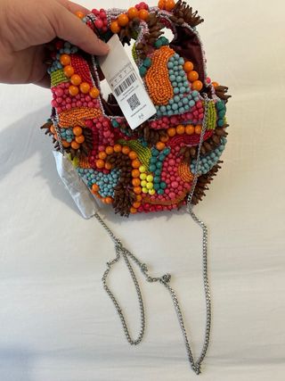 Bolso fiesta abalorios Parfois multicolor
